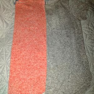 2 Olivia sky knit pocket tshirts